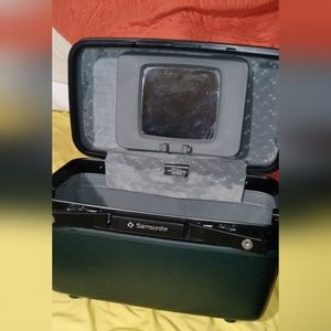 Vintage samsonite hatd shell train case